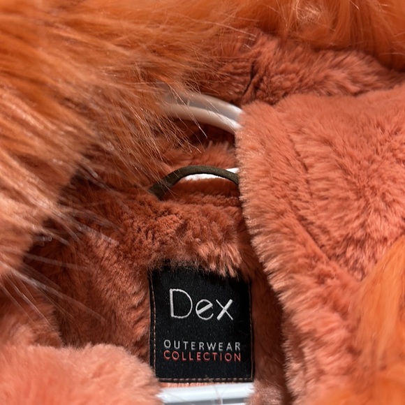 NEW Dex winter coat jacket parka dur lined pink faux fur - Picture 5 of 11